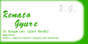 renato gyure business card