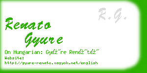 renato gyure business card